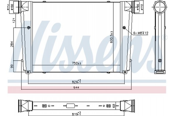Nissens Ψυγείο Αέρα Υπερπλήρωσης - 97092