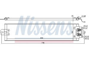 Nissens Ψυγείο λαδιού, αυτόμ. κιβ. ταχυτ. - 90617