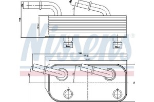 Nissens Ψυγείο λαδιού, αυτόμ. κιβ. ταχυτ. - 90658
