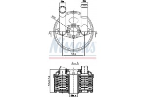 Nissens Ψυγείο λαδιού, αυτόμ. κιβ. ταχυτ. - 90666