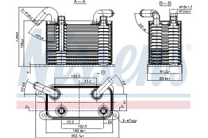 Nissens Ψυγείο λαδιού, αυτόμ. κιβ. ταχυτ. - 90722
