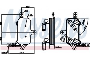 Nissens Ψυγείο λαδιού, αυτόμ. κιβ. ταχυτ. - 90891