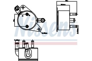 Nissens Ψυγείο λαδιού, αυτόμ. κιβ. ταχυτ. - 91284