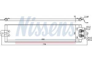 Nissens Ψυγείο λαδιού, αυτόμ. κιβ. ταχυτ. - 90617