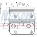 Nissens Ψυγείο λαδιού, αυτόμ. κιβ. ταχυτ. - 90658