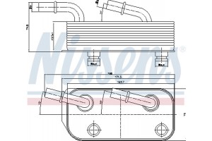 Nissens Ψυγείο λαδιού, αυτόμ. κιβ. ταχυτ. - 90658