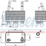 Nissens Ψυγείο λαδιού, αυτόμ. κιβ. ταχυτ. - 90678