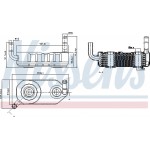 Nissens Ψυγείο λαδιού, αυτόμ. κιβ. ταχυτ. - 90708