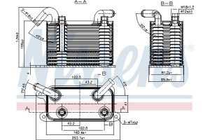 Nissens Ψυγείο λαδιού, αυτόμ. κιβ. ταχυτ. - 90722