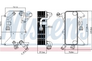 Nissens Ψυγείο λαδιού, αυτόμ. κιβ. ταχυτ. - 90894