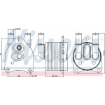 Nissens Ψυγείο λαδιού, αυτόμ. κιβ. ταχυτ. - 91123