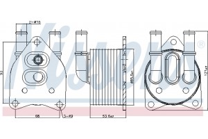 Nissens Ψυγείο λαδιού, αυτόμ. κιβ. ταχυτ. - 91123
