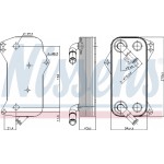 Nissens Ψυγείο λαδιού, αυτόμ. κιβ. ταχυτ. - 91156