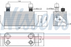 Nissens Ψυγείο λαδιού, αυτόμ. κιβ. ταχυτ. - 91178