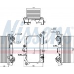 Nissens Ψυγείο λαδιού, αυτόμ. κιβ. ταχυτ. - 91226