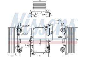 Nissens Ψυγείο λαδιού, αυτόμ. κιβ. ταχυτ. - 91226