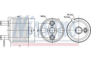 Nissens Ψυγείο λαδιού, αυτόμ. κιβ. ταχυτ. - 91267