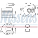 Nissens Ψυγείο λαδιού, αυτόμ. κιβ. ταχυτ. - 91286