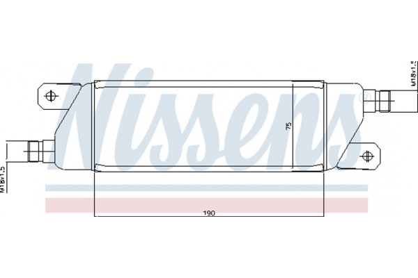 Nissens Ψυγείο λαδιού, Λάδι Κινητήρα - 90568