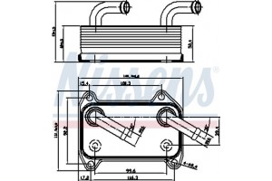 Nissens Ψυγείο λαδιού, Λάδι Κινητήρα - 90707