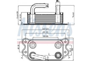 Nissens Ψυγείο λαδιού, Λάδι Κινητήρα - 90714