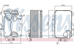 Nissens Ψυγείο λαδιού, Λάδι Κινητήρα - 90852