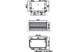 Nissens Ψυγείο λαδιού, Λάδι Κινητήρα - 90876
