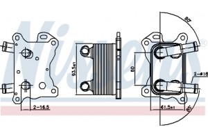 Nissens Ψυγείο λαδιού, Λάδι Κινητήρα - 90881