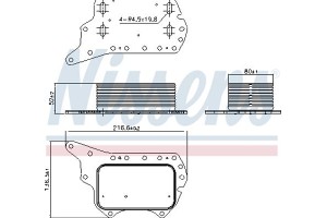 Nissens Ψυγείο λαδιού, Λάδι Κινητήρα - 90920