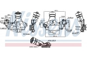 Nissens Ψυγείο λαδιού, Λάδι Κινητήρα - 90931