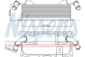 Nissens Ψυγείο λαδιού, Λάδι Κινητήρα - 90937