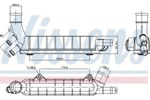 Nissens Ψυγείο λαδιού, Λάδι Κινητήρα - 90976