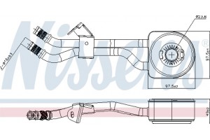 Nissens Ψυγείο λαδιού, Λάδι Κινητήρα - 91105