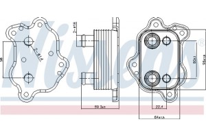 Nissens Ψυγείο λαδιού, Λάδι Κινητήρα - 91150