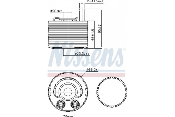 Nissens Ψυγείο λαδιού, Λάδι Κινητήρα - 91177