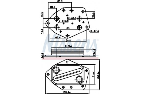 Nissens Ψυγείο λαδιού, Λάδι Κινητήρα - 91296