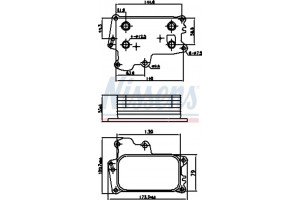 Nissens Ψυγείο λαδιού, Λάδι Κινητήρα - 91297