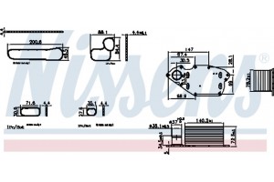 Nissens Ψυγείο λαδιού, Λάδι Κινητήρα - 91303