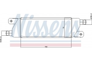 Nissens Ψυγείο λαδιού, Λάδι Κινητήρα - 90568