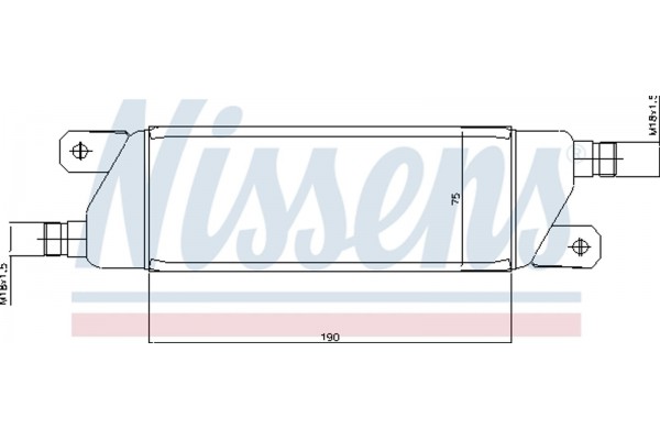 Nissens Ψυγείο λαδιού, Λάδι Κινητήρα - 90568