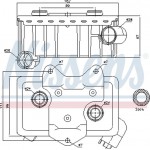 Nissens Ψυγείο λαδιού, Λάδι Κινητήρα - 90582