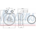 Nissens Ψυγείο λαδιού, Λάδι Κινητήρα - 90650