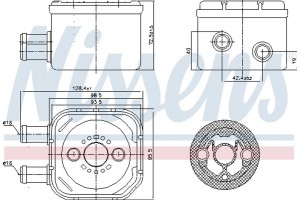 Nissens Ψυγείο λαδιού, Λάδι Κινητήρα - 90652