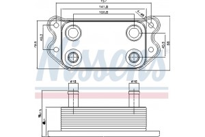 Nissens Ψυγείο λαδιού, Λάδι Κινητήρα - 90676