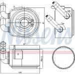 Nissens Ψυγείο λαδιού, Λάδι Κινητήρα - 90695