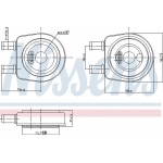 Nissens Ψυγείο λαδιού, Λάδι Κινητήρα - 90704