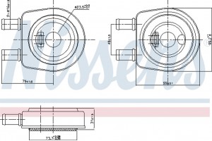 Nissens Ψυγείο λαδιού, Λάδι Κινητήρα - 90704