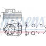 Nissens Ψυγείο λαδιού, Λάδι Κινητήρα - 90705