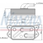 Nissens Ψυγείο λαδιού, Λάδι Κινητήρα - 90716