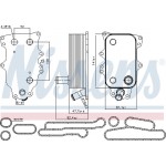 Nissens Ψυγείο λαδιού, Λάδι Κινητήρα - 90737